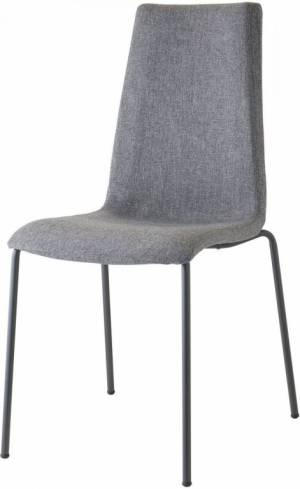 Стул с обивкой Mannequin Pop 4 legs антрацит, серый 475х520х900 мм
