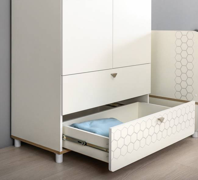 Шкаф для одежды Эйп 13.334 цвет белый/дуб белый