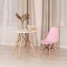 Стул CINDY (EAMES) (mod. 001) / 1 шт. в упаковке дерево бук/металл/сиденье пластик, 51x46x82.5см, светло-розовый/light pink