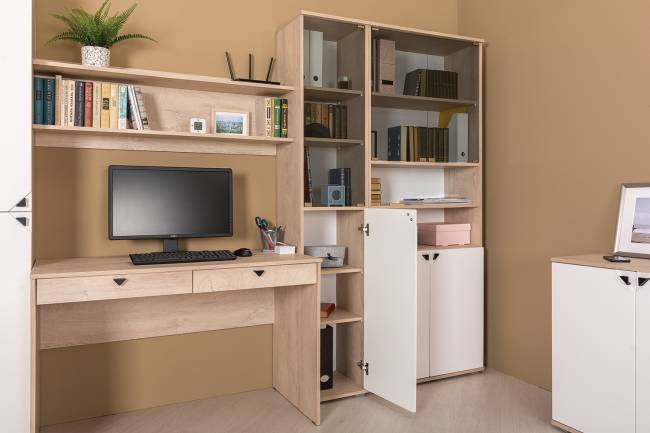 Шкаф Бостон 13.156 цвет дуб эндгрейн элегантный/фасады МДФ милк рикамо софт Шкаф Бостон 13.156 цвет дуб эндгрейн элегантный/фасады МДФ милк рикамо софт