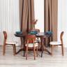 Стул DIAMANTE мягкое сидение бук, 42x42x85см, коричневый, ткань Tenerife Cream (Комплект из 2 шт.) коричневый, ткань Tenerife Cream бук