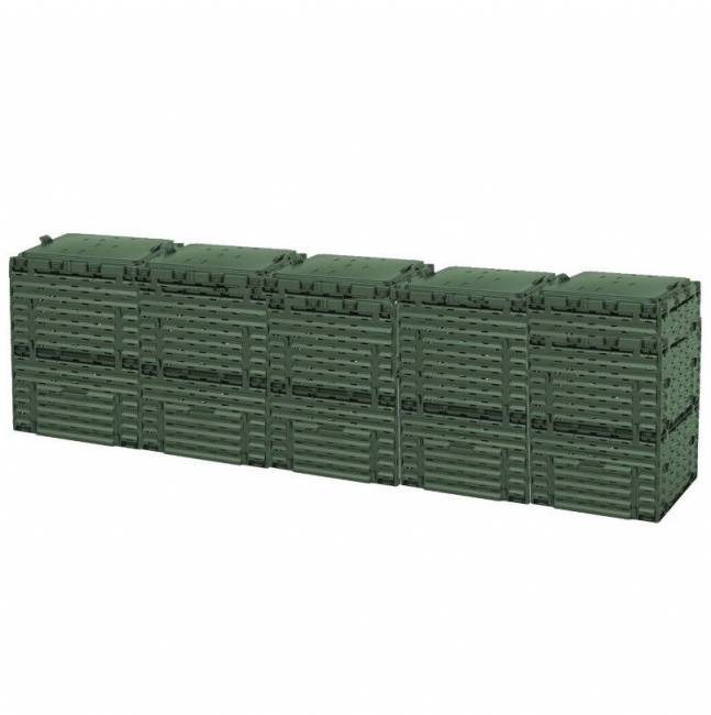 Компостер садовый 1500 л PITECO с крышкой K2130, K2030 зелёный (из 5-и мест)