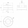 Комплект бетонных теплоаккумулирующих дисков d-150мм (4 шт., 2 слоя, V1)