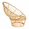 Кресло PAPASAN ECO/ПАПАСАН ЭКО P115-1/SP STD /c подушкой, ремешками/ диаметр подушки 122 см, 115x101x92 см, Natural (натуральный), ткань Оранжевый, С 23