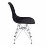 Стул CINDY IRON CHAIR (EAMES) (mod. 002) металл, пластик, 51x46x82,5, черный (Комплект из 4 шт.) черный металл, пластик