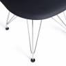 Стул CINDY IRON CHAIR (EAMES) (mod. 002) металл, пластик, 51x46x82,5, черный (Комплект из 4 шт.) черный металл, пластик