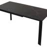 Стол CORNER 120 MATT BLACK MARBLE SOLID CERAMIC / BLACK, ®DISAUR