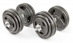 Набор гантелей с железной ручкой "HAMMERTONE", AS 2x29 кг