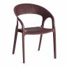 Кресло TINTO (mod. PC59) пластик,  60 х 63 х 83 см, Brown (коричневый) 14 (Комплект из 4 шт.)