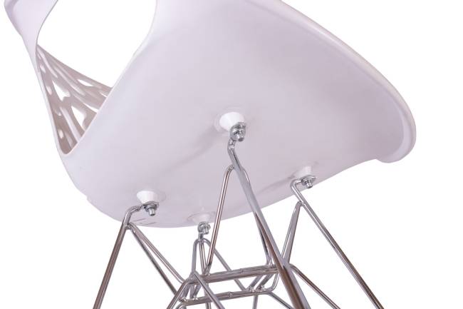 Стул Flor белый, опора металл Стул Flor белый, опора металл