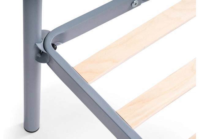 Двуспальная кровать Фади-01 160х200 серая