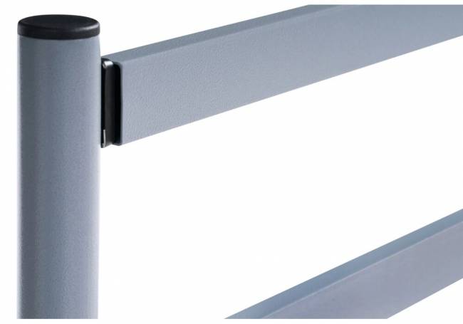 Двуспальная кровать Фади-01 160х200 серая