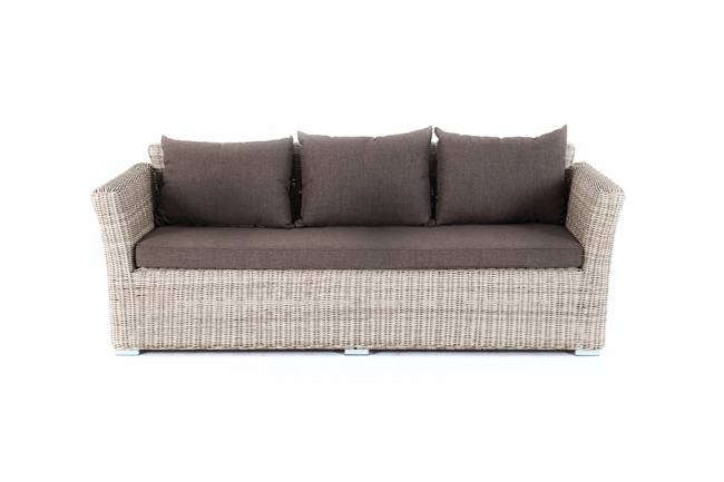 "Капучино" диван из искусственного ротанга трехместный, цвет бежевый "Капучино" диван из искусственного ротанга трехместный, цвет бежевый