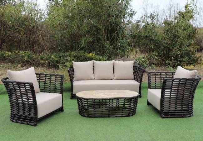 "Валенсия" лаунж-зона из искусственного ротанга, цвет бронзовый "Валенсия" лаунж-зона из искусственного ротанга, цвет бронзовый