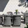 "Равенна" плетеное кресло из искусственного ротанга, цвет графит