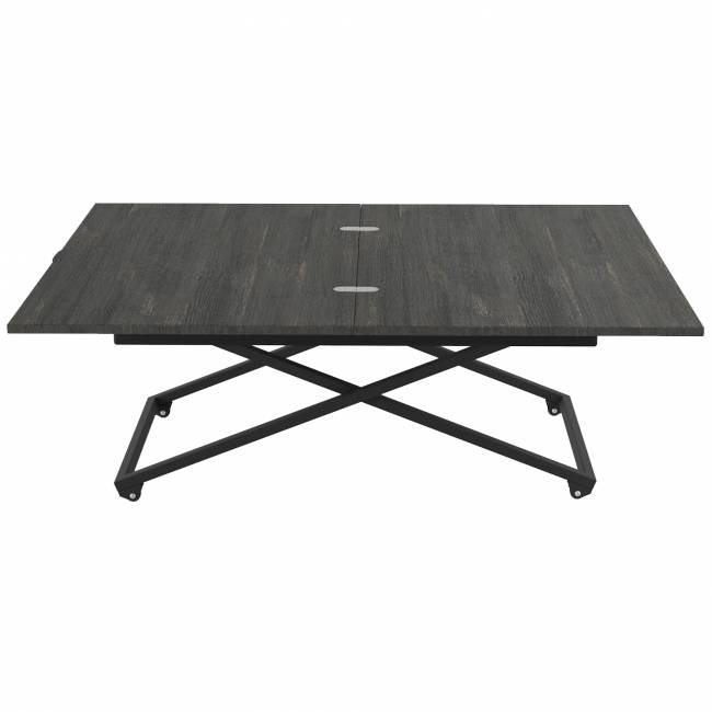 Стол универсальный трансформируемый АНДРЭ Loft ЛДСП интра/чёрный Стол универсальный трансформируемый АНДРЭ Loft ЛДСП интра/чёрный