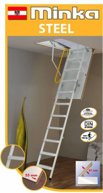 Чердачная складная лестница STEEL Чердачная складная лестница STEEL