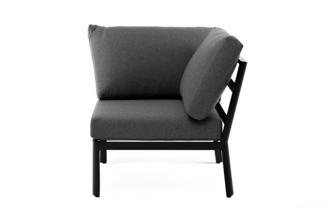 "Париж" модуль диванный алюминиевый угловой, цвет серый "Париж" модуль диванный алюминиевый угловой, цвет серый