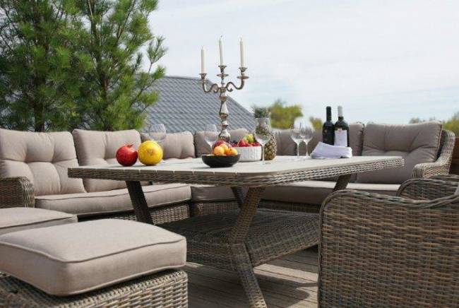 Обеденный комплект из искусственного ротанга Сорренто