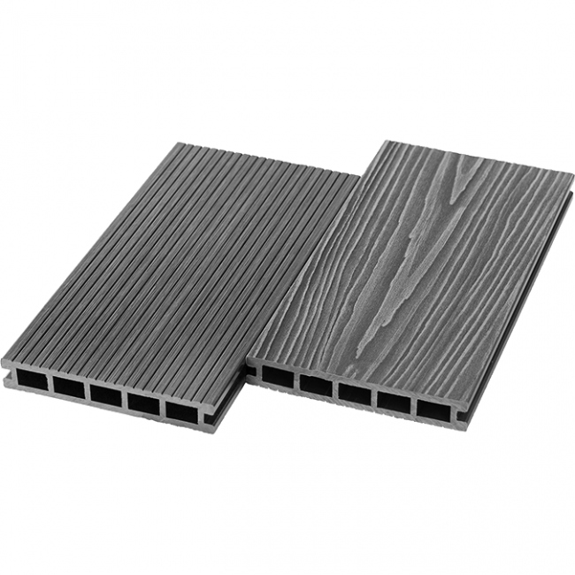 Террасная доска из ДПК UnoDeck Ultra, 150х24х3000/4000 4000, Серый