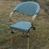 "Грас" плетеный стул из искусственного ротанга, цвет зеленый