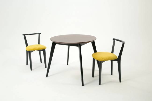 Стол Arki К 100 чёрный/орех