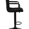 Стул барный DOBRIN KRUGER ARM BLACK, черный вельвет (LAR-E2041-52)