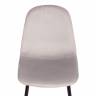 Стул BREEZE (mod. 4724) / 1 шт. в упаковке вельвет/металл, 44 х 53 х 87 см, Light grey (светло-серый) HLR14 / черный Light grey (светло-серый) HLR14 / черный вельвет/металл