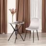 Стул BREEZE (mod. 4724) / 1 шт. в упаковке вельвет/металл, 44 х 53 х 87 см, Light grey (светло-серый) HLR14 / черный Light grey (светло-серый) HLR14 / черный вельвет/металл