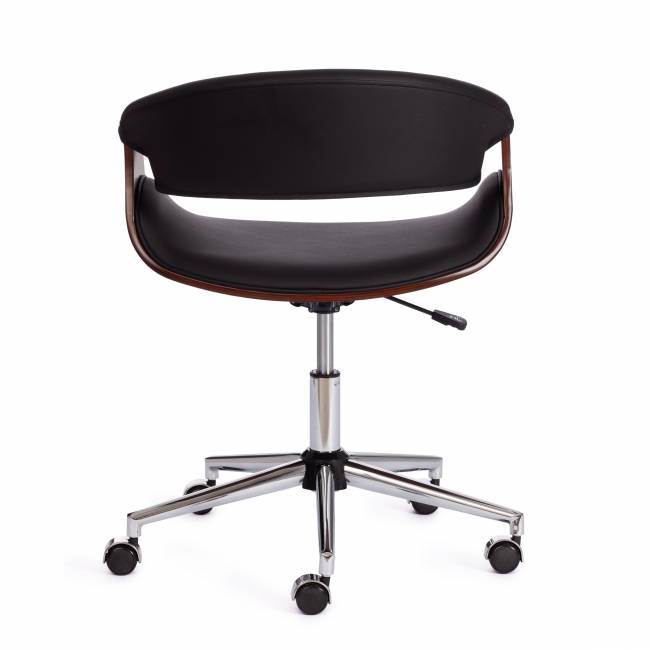 Кресло BEND  орех, кож/зам черный черный