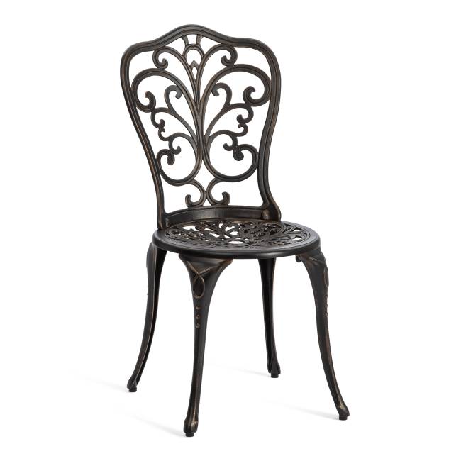 Комплект Secret de Maison Romance/Романс (стол+2 стула) алюминиевый сплав, D60/H67, 53х41х89см, бронзовый бронза/bronze алюминиевый сплав