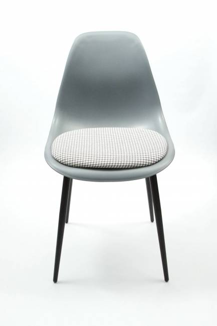 Стул Туссе чёрный /серый, серый ГЛ