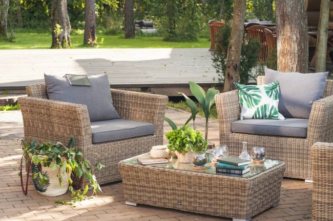 "Капучино" журнальный столик из искусственного ротанга, цвет соломенный "Капучино" журнальный столик из искусственного ротанга, цвет соломенный