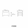 Комплект уличной мебели TWEET Terrace Set Max, венге