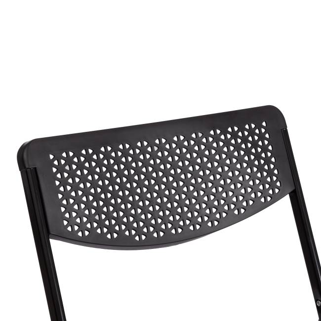 Стул складной FOLDER (mod. 3016) каркас: металл, сиденье/спинка: пластик, 48,5 х 48 х 82,5 см, black (черный) (Комплект из 6 шт.) черный каркас: металл, сиденье/спинка: пластик