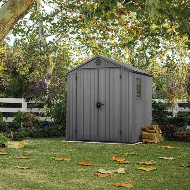 Сарай "Дарвин 6х6" (размеры 183 х 182 см), серый