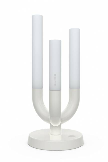 Светильник металлический настольный Luna Lighting белый матовый 100х100х230 мм