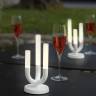 Светильник металлический настольный Luna Lighting белый матовый 100х100х230 мм