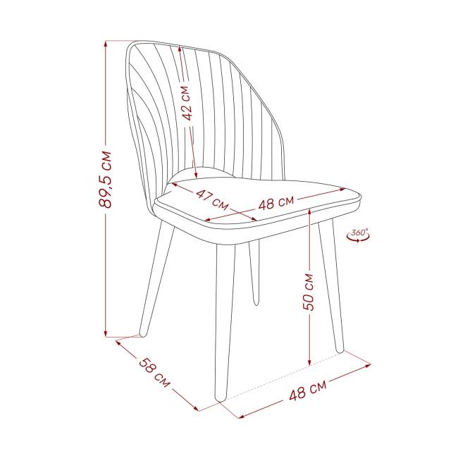 Стул Leset Арман 360 (поворотный механизм) Бежевый Белый
