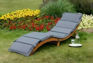 Шезлонг-лежак AFM-803A Grey, серый