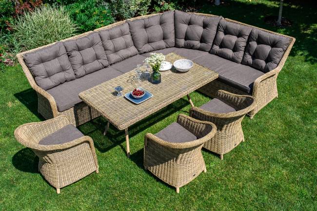 "Латте" плетеный стол из искусственного ротанга 160х90см, цвет соломенный "Латте" плетеный стол из искусственного ротанга 160х90см, цвет соломенный