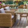 "Латте" плетеный стол из искусственного ротанга 160х90см, цвет соломенный "Латте" плетеный стол из искусственного ротанга 160х90см, цвет соломенный