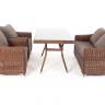 "Кон Панна" обеденная группа плетеная, цвет коричневый