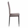 Стул VERTER (mod. 37-1) / 1 шт. в упаковке металл, флок, 47,8 х 41,5 х 97 см, Dark grey (темно-серый) HLR24 / черный Dark grey (темно-серый) HLR24 / черный металл, флок