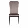 Стул VERTER (mod. 37-1) / 1 шт. в упаковке металл, флок, 47,8 х 41,5 х 97 см, Dark grey (темно-серый) HLR24 / черный Dark grey (темно-серый) HLR24 / черный металл, флок