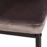 Стул VERTER (mod. 37-1) / 1 шт. в упаковке металл, флок, 47,8 х 41,5 х 97 см, Dark grey (темно-серый) HLR24 / черный Dark grey (темно-серый) HLR24 / черный металл, флок