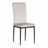Стул VERTER (mod. 37-1) / 1 шт. в упаковке металл, флок, 47,8 х 41,5 х 97 см, Light grey (светло-серый) HLR14 / черный Light grey (светло-серый) HLR14 / черный металл, флок