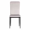 Стул VERTER (mod. 37-1) / 1 шт. в упаковке металл, флок, 47,8 х 41,5 х 97 см, Light grey (светло-серый) HLR14 / черный Light grey (светло-серый) HLR14 / черный металл, флок