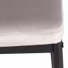 Стул VERTER (mod. 37-1) / 1 шт. в упаковке металл, флок, 47,8 х 41,5 х 97 см, Light grey (светло-серый) HLR14 / черный Light grey (светло-серый) HLR14 / черный металл, флок