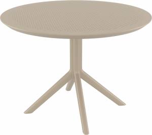 Стол пластиковый Sky Table Ø105 бежевый Ø1050х740 мм